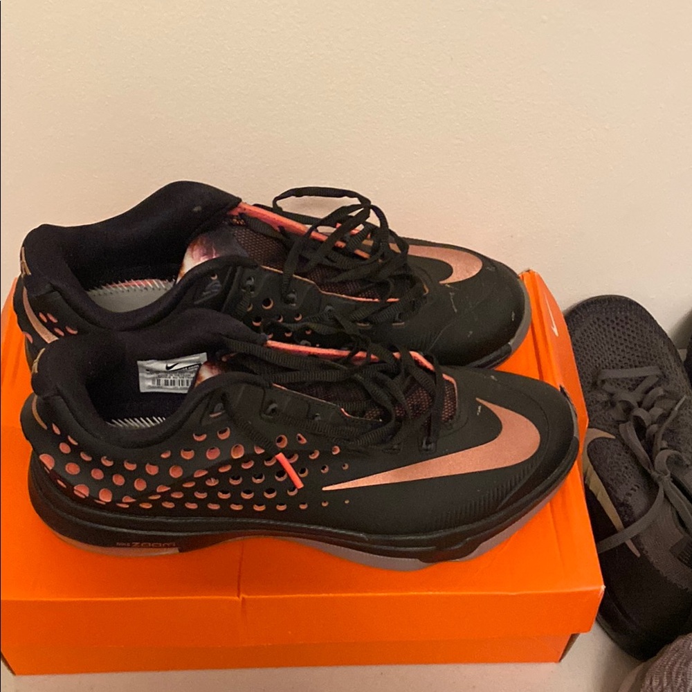 Nike Black and Pink Athletic Shoes